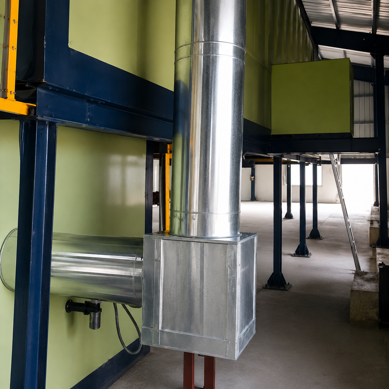 Exhaust Duct with insulation Cladding