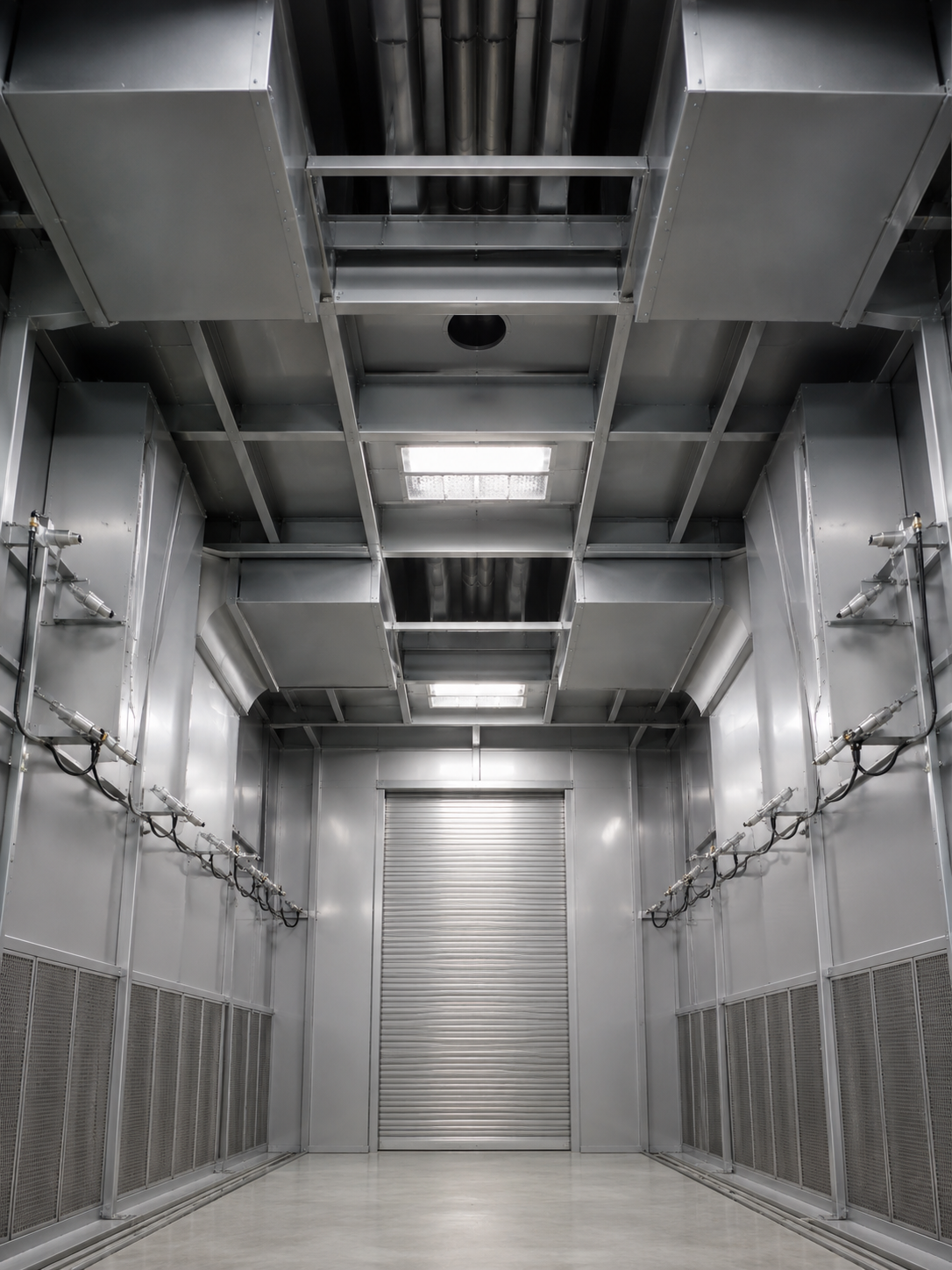 Inside view of air blow zone